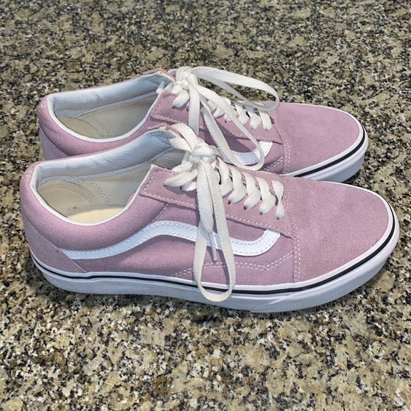 Old Skool Vans Suede and Canvas, in Lilac Purple, size Womens 9, Mens 7.5 - Picture 2 of 9
